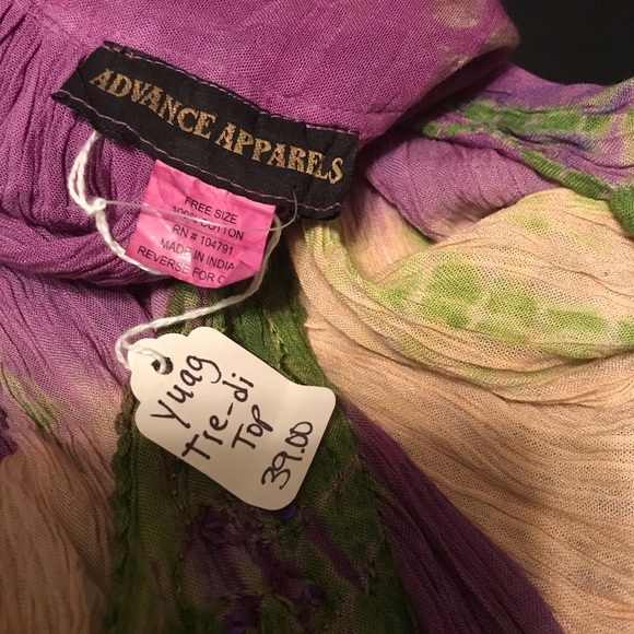 ✨ 2/$15 SALE! Purple Multi Sleeveless Top ✨ - Picture 5 of 7